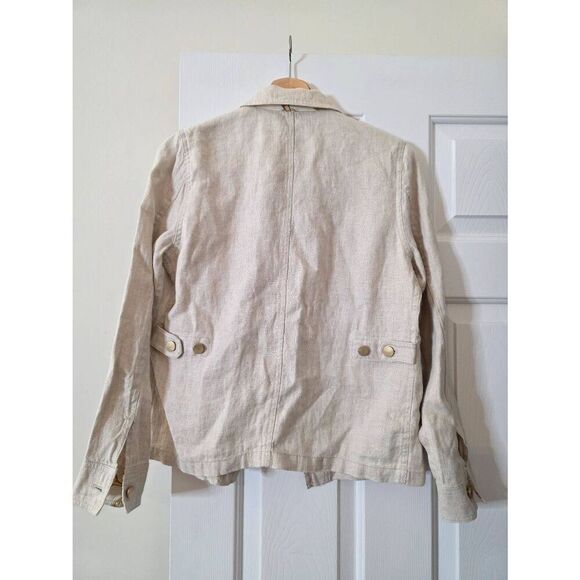J. McLaughlin Linen Jacket S - Picture 8 of 12